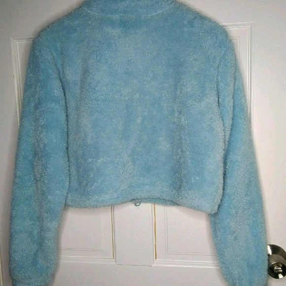 Forever 21 Baby Blue Teddy Jacket - Picture 2 of 3